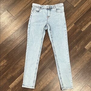 Zara Light Blue Straight Leg Jeans